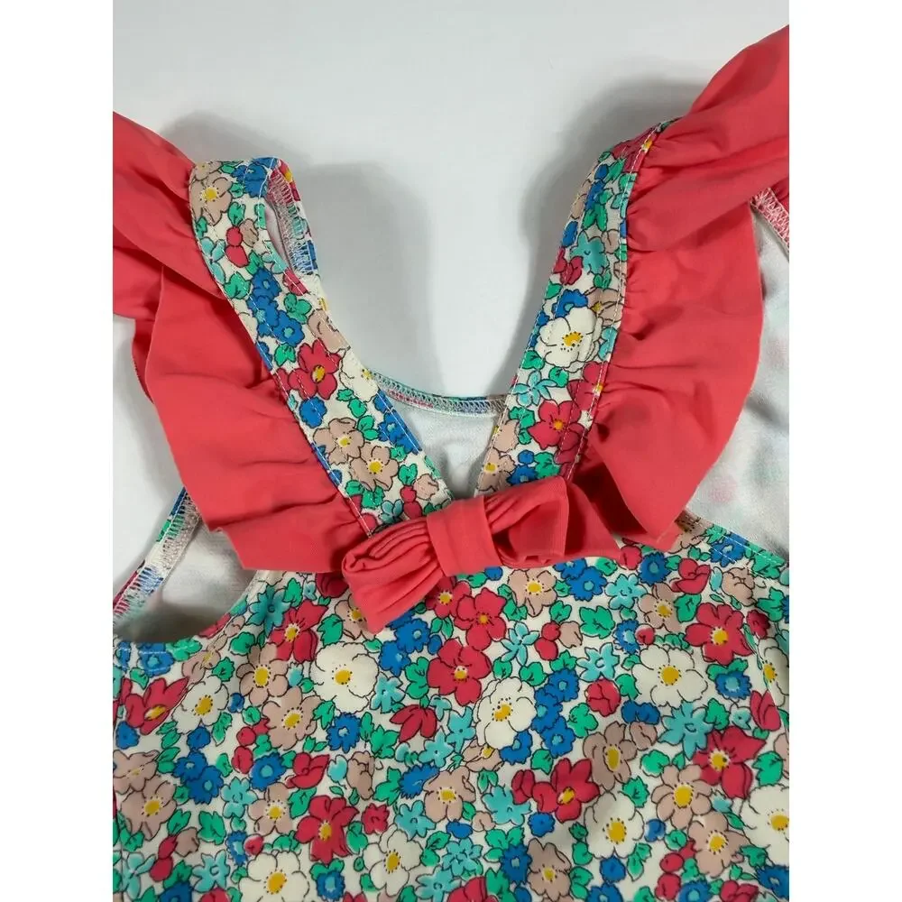 Mini Boden Baby Floral Ruffle One Piece Swimsuit 18–24 Months